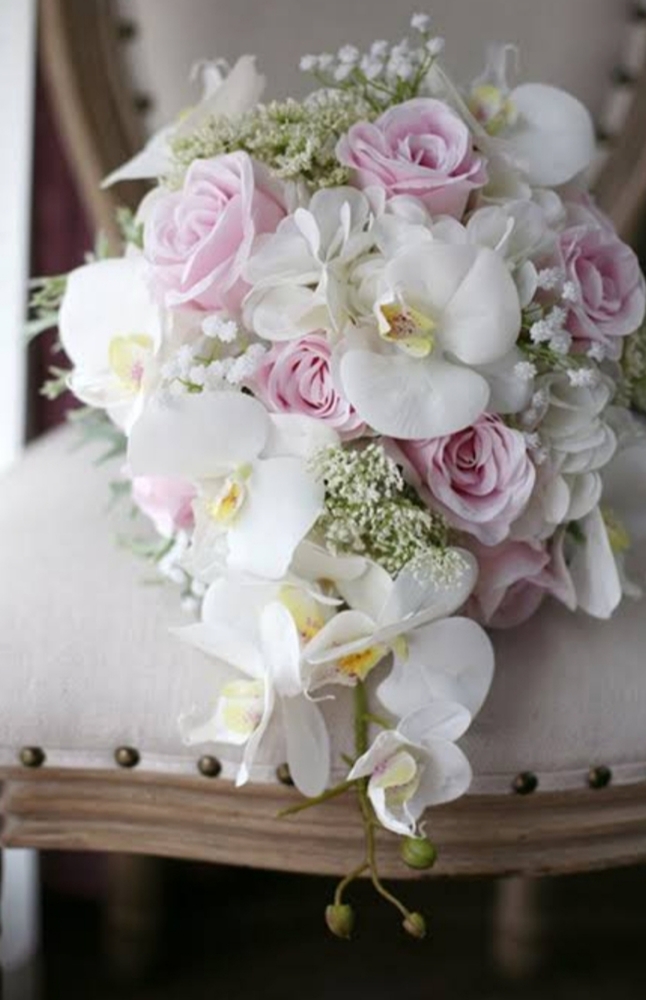 Bridal bouquet- faux flowers